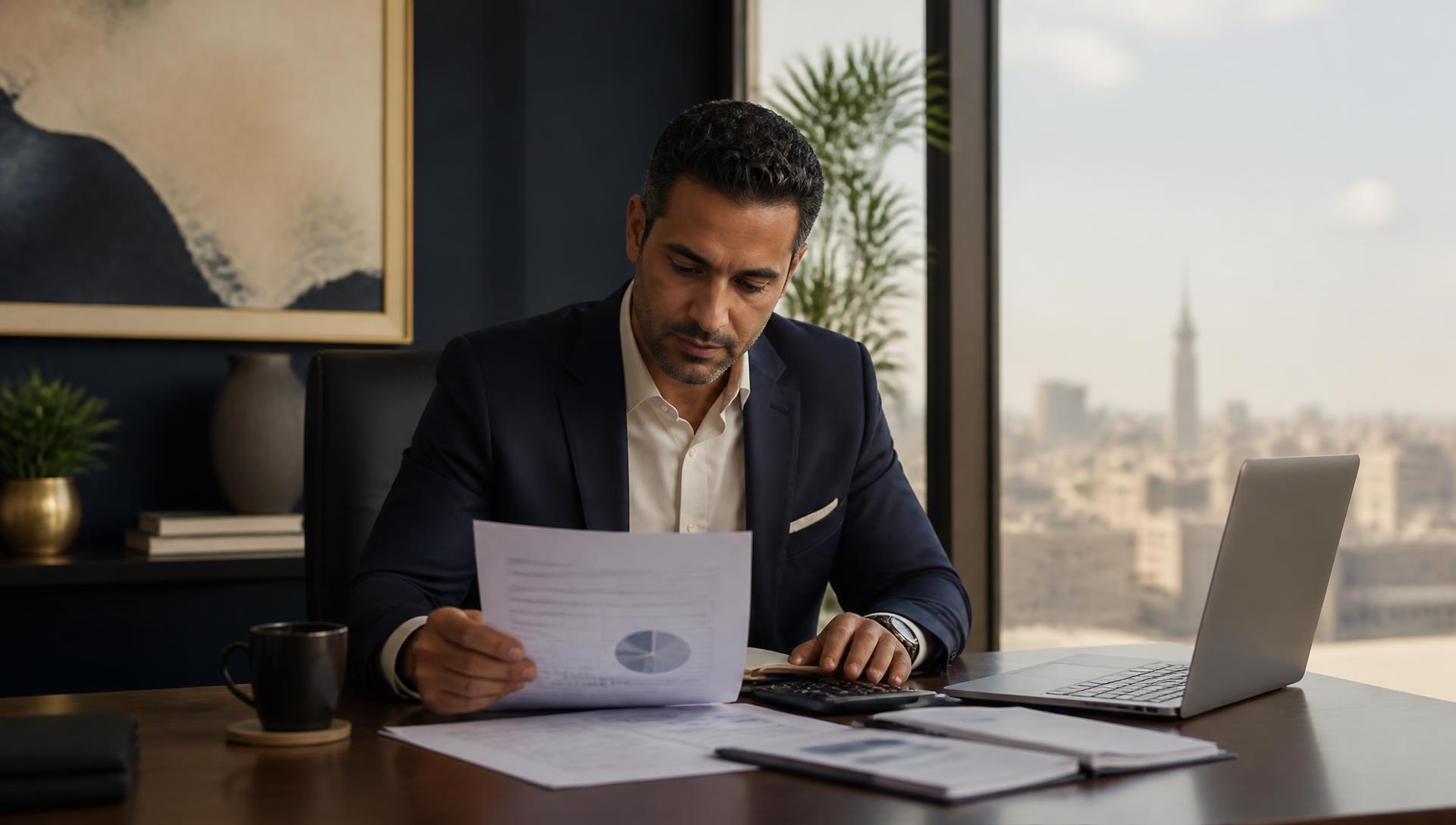 Desk with GBP notes, a calculator and a UK company incorporation certificate used to illustrate UK company formation cost from Egypt Desk with GBP notes, a calculator and a UK company incorporation certificate used to illustrate UK company formation cost from Egypt