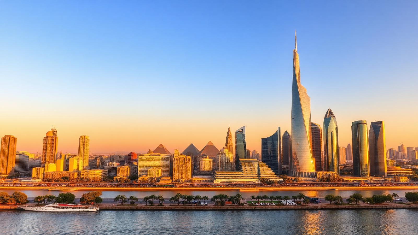 Iconic Egypt skyline