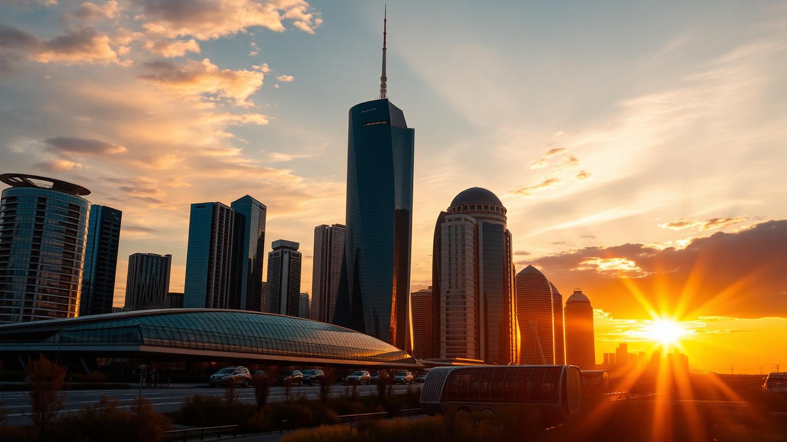 Iconic Kazakhstan skyline