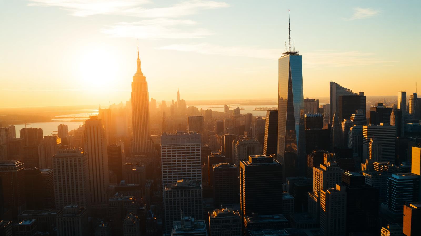 Iconic United States skyline